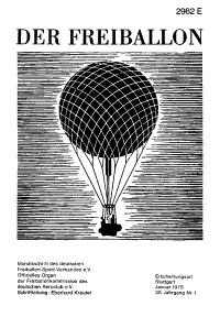 Titelblatt Der Freiballon Heft 1/1975